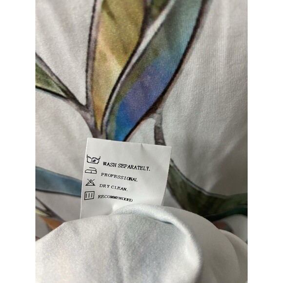 Noracora Maxi Dress Womens Small Cream Geometric Square Neck Cap Sleeve NWOT - Picture 5 of 8